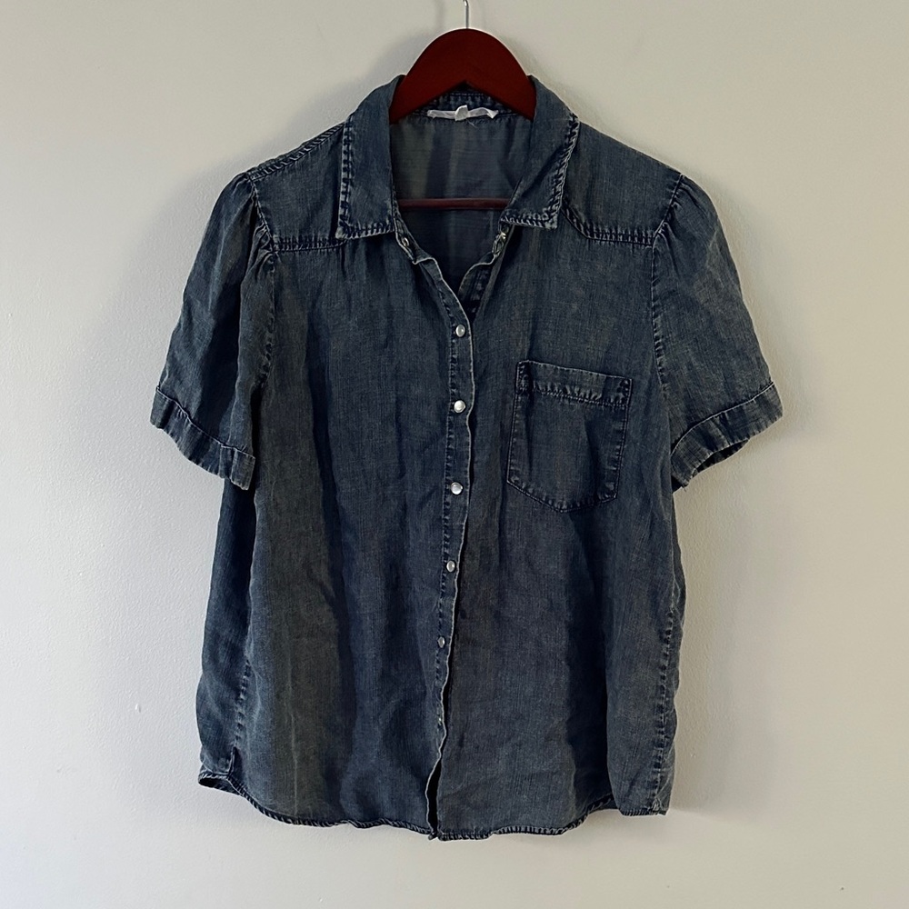Jane + Delancey Denim Button-Up Shirt